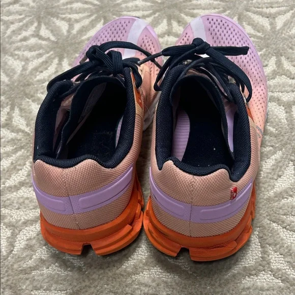 Peach and Lavender Women's Sneakers - Picture 3 of 6